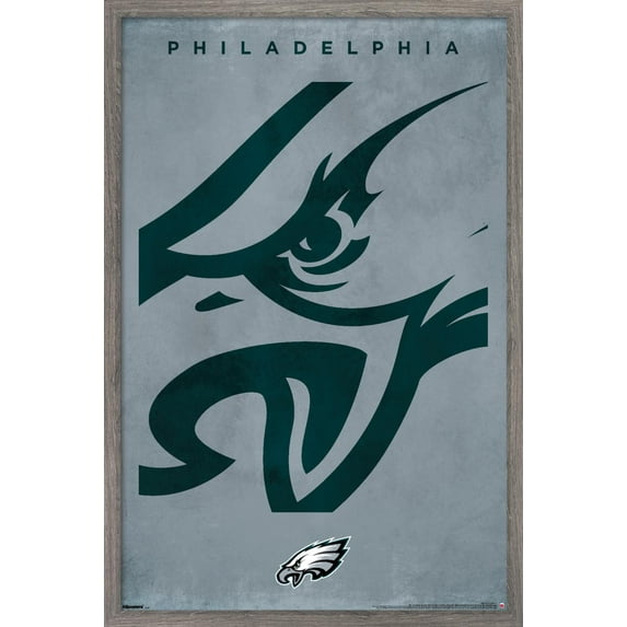 NFL Philadelphia Eagles - Logo 25 Wall Poster, 22.375" x 34" Framed