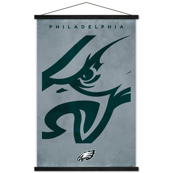 NFL Philadelphia Eagles - Logo 25 Wall Poster with Magnetic Frame, 22.375" x 34"