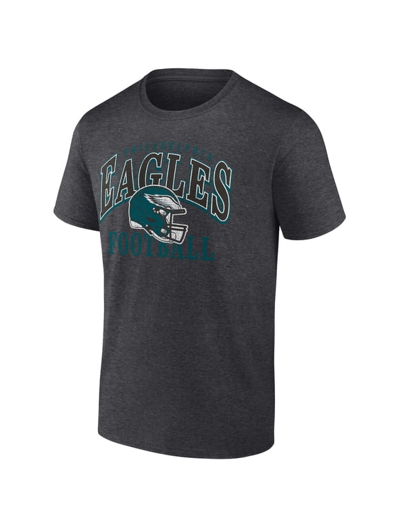 NFL Philadelphia Eagles Men's Cotton Charcoal Heather Short Sleeve T-Shirt