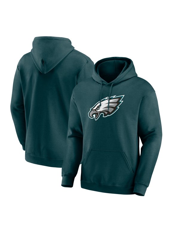 NFL Philadelphia Eagles Men's Cotton Green Long Sleeve Fleece Hoodie