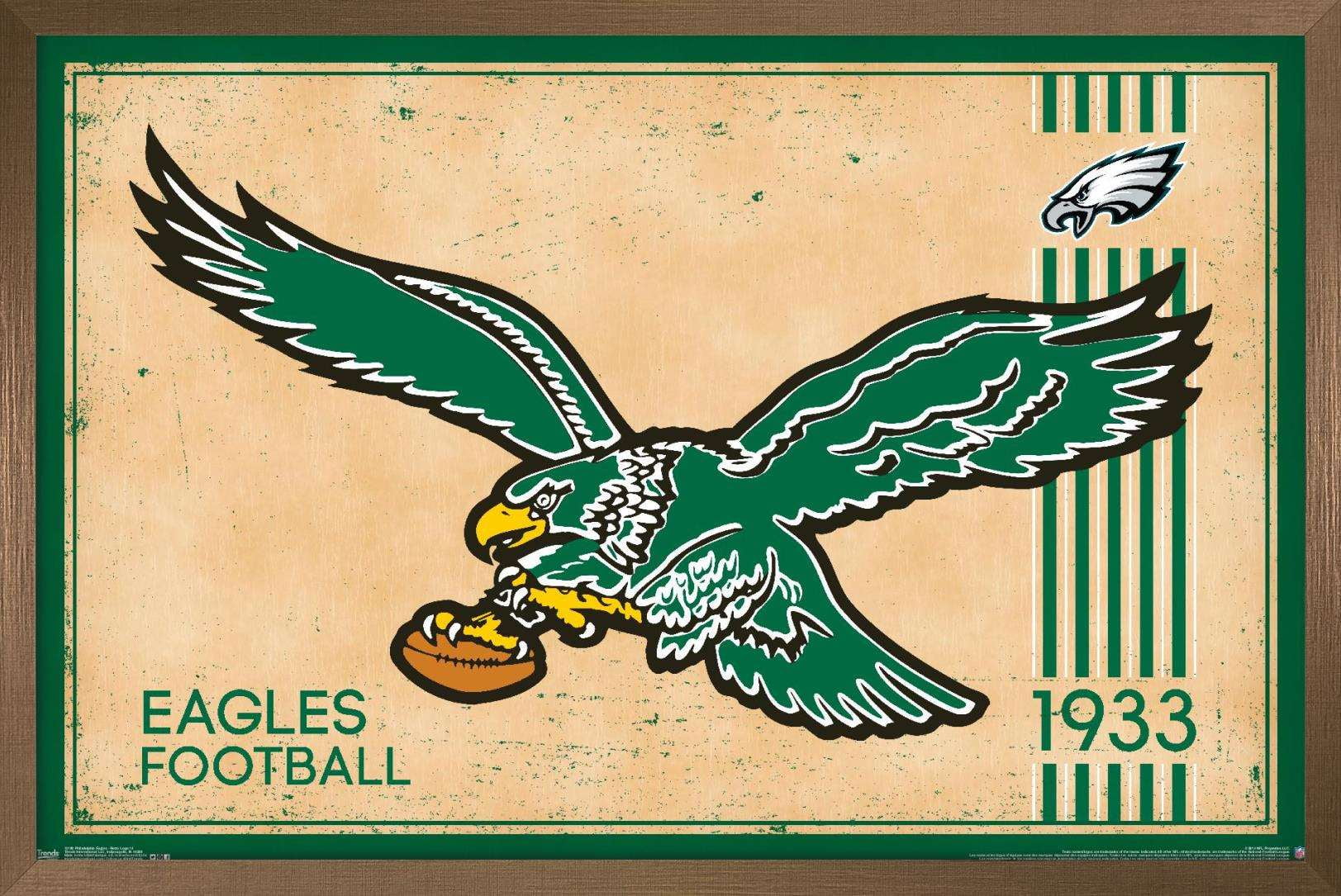 Philadelphia Eagles Football Team Retro Logo Pennsylvania License Plate Art  Greeting Card