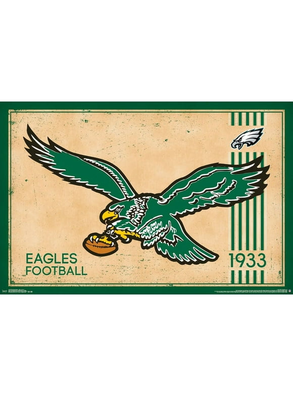NFL Philadelphia Eagles - Retro Logo 14 Wall Poster, 22.375" x 34"