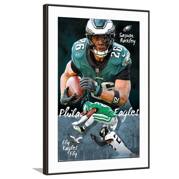 NFL Philadelphia Eagles - Saquon Barkley 25 Canvas Wall Poster, 22.375" x 34"