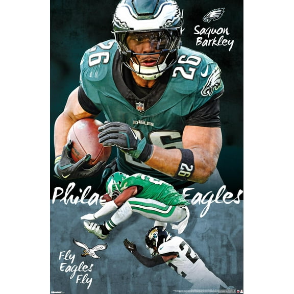NFL Philadelphia Eagles - Saquon Barkley 25 Wall Poster, 22.375" x 34"