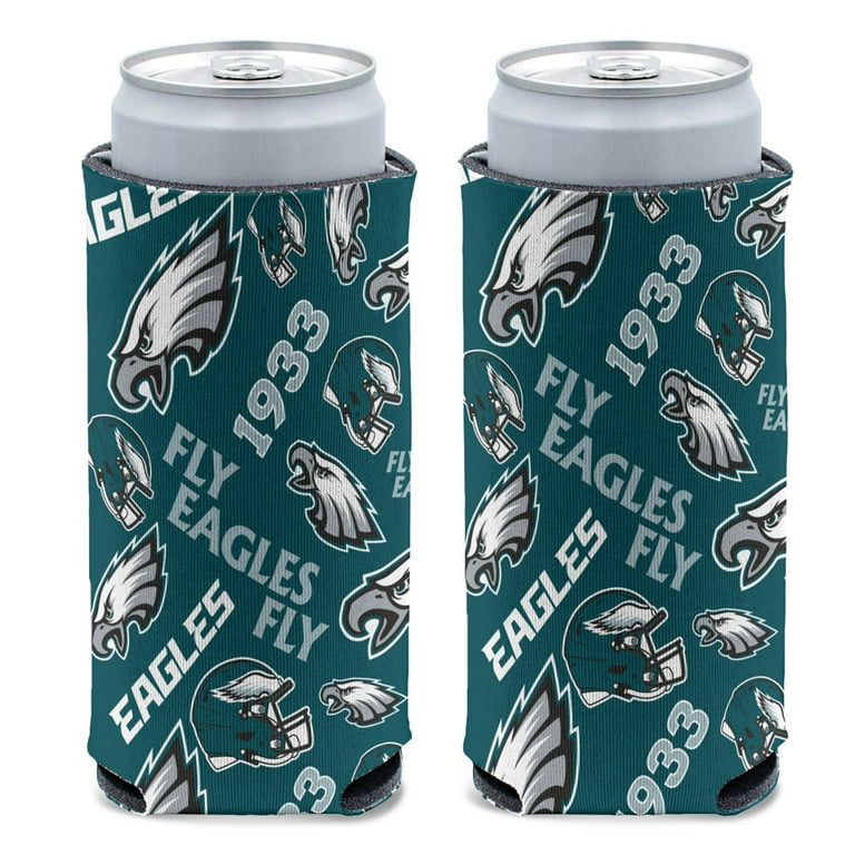 NFL Philadelphia Eagles Scatter Print 12oz Slim Can Cooler