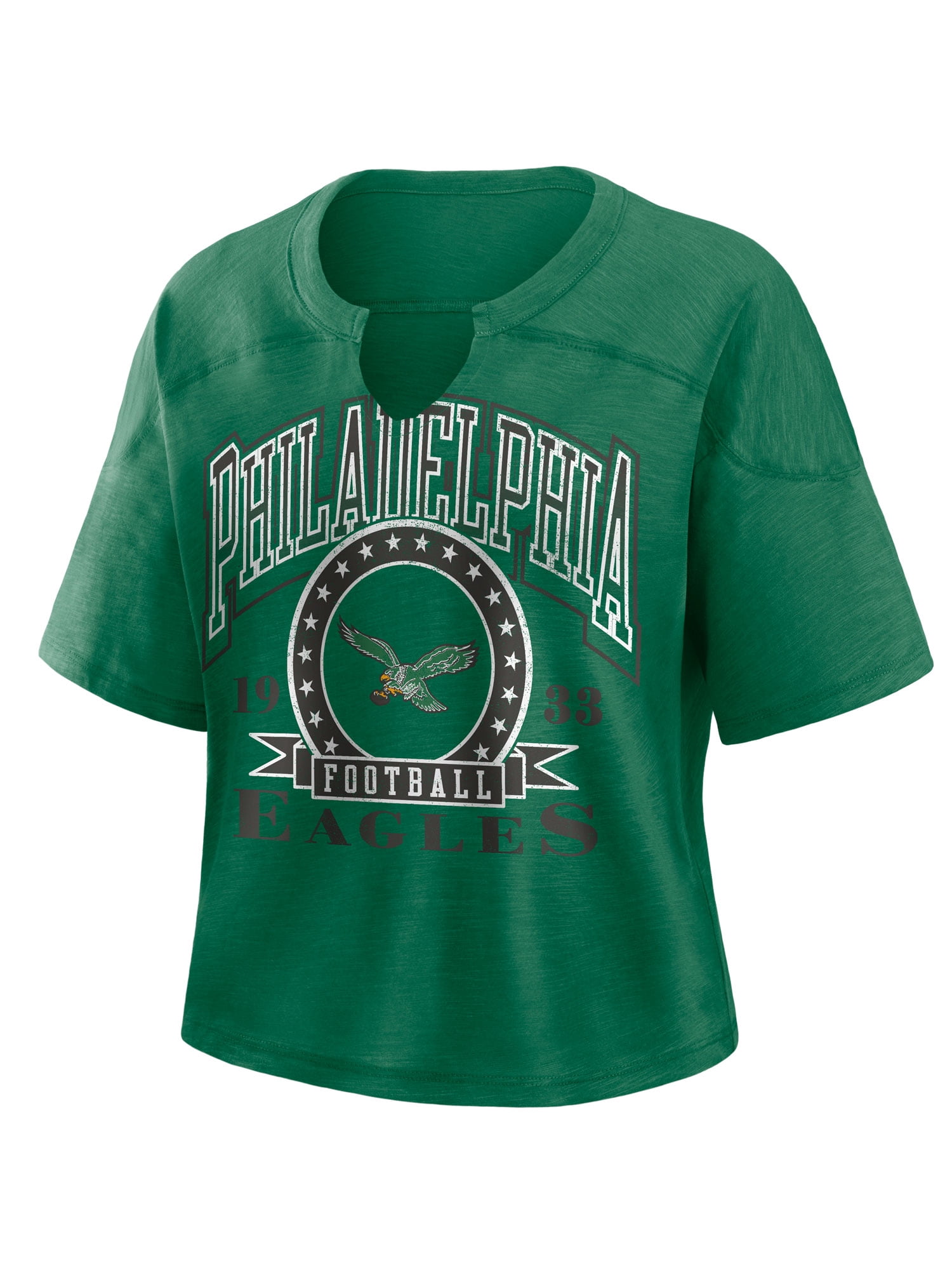 NFL Philadelphia Eagles Women's Cotton Green Short Sleeve T-Shirt