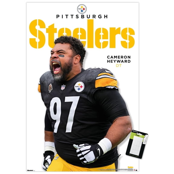 NFL Pittsburgh Steelers - Cameron Heyward Feature Series 26 Wall Poster, 22.375" x 34"