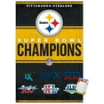 thumbnail image 1 of NFL Pittsburgh Steelers - Champions 23 Wall Poster, 14.725" x 22.375", 1 of 5