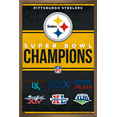 thumbnail image 1 of NFL Pittsburgh Steelers - Champions 23 Wall Poster, 22.375" x 34" Framed, 1 of 5