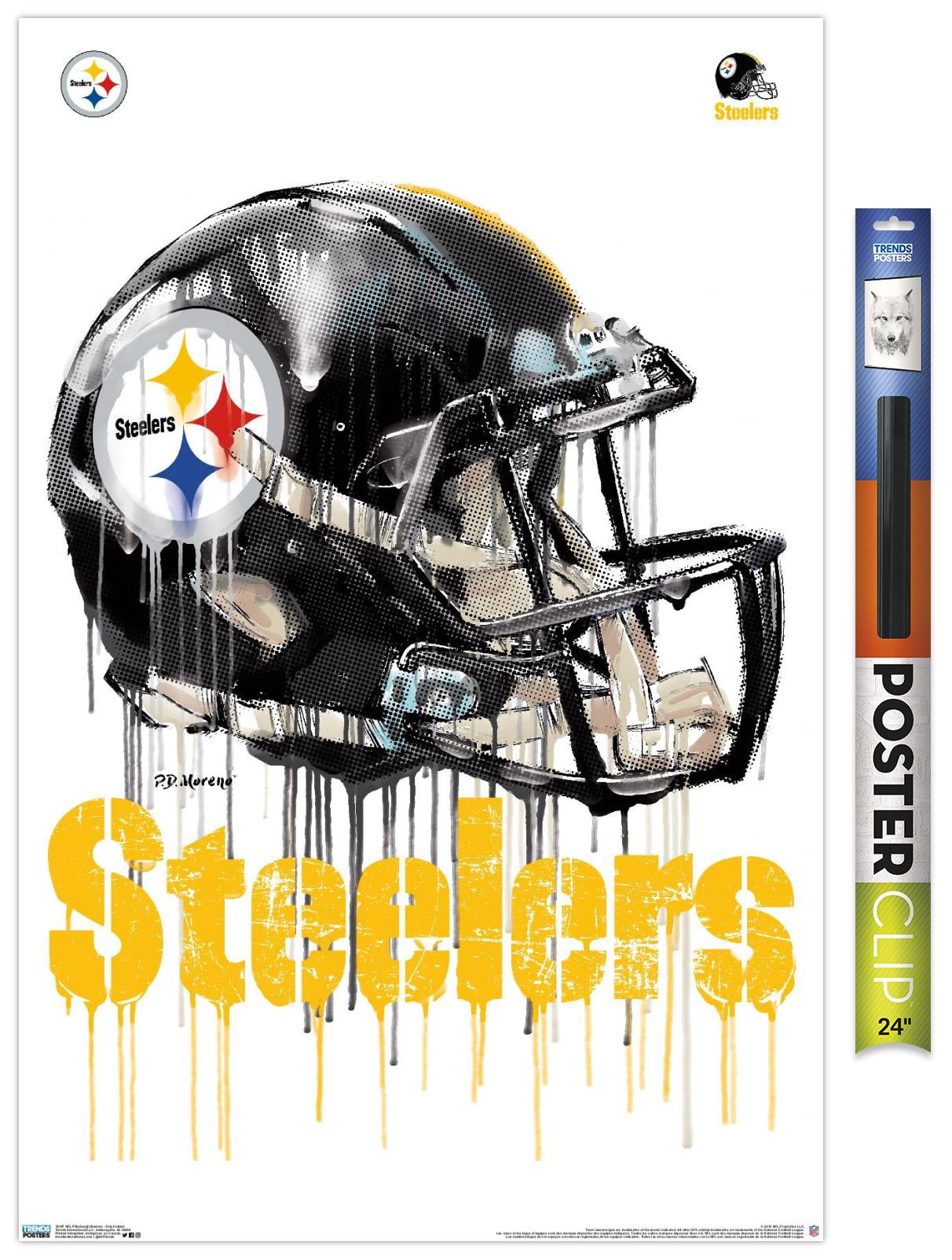 Pittsburgh Steelers Crystal Full Size Helmet