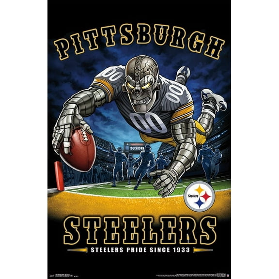 NFL Pittsburgh Steelers - End Zone 17 Wall Poster, 22.375" x 34"