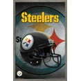 thumbnail image 1 of NFL Pittsburgh Steelers - Helmet 16 Wall Poster, 22.375" x 34", Framed, 1 of 5