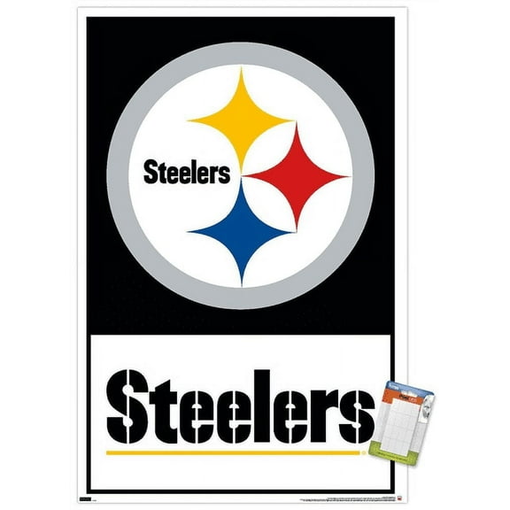 NFL Pittsburgh Steelers - Logo 21 Wall Poster, 22.375" x 34"