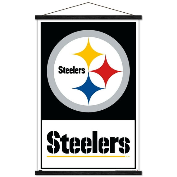 NFL Pittsburgh Steelers - Logo 21 Wall Poster with Magnetic Frame, 22.375" x 34"