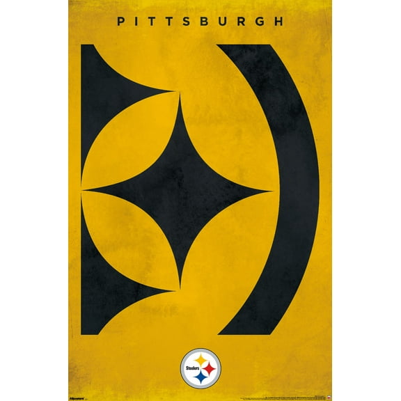 NFL Pittsburgh Steelers - Logo 25 Wall Poster, 22.375" x 34"