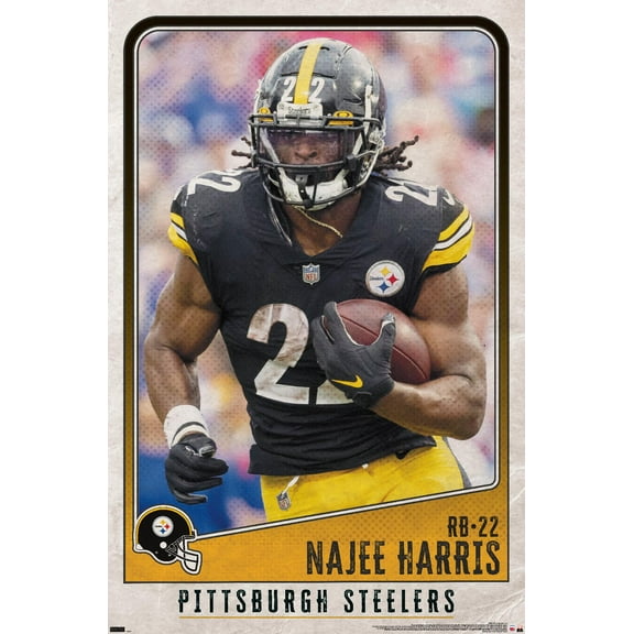 NFL Pittsburgh Steelers - Najee Harris 22 Wall Poster, 22.375" x 34"