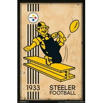NFL Pittsburgh Steelers - Retro Logo 14 Wall Poster, 22.375" x 34"