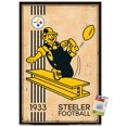 thumbnail image 1 of NFL Pittsburgh Steelers - Retro Logo 14 Wall Poster with Push Pins, 22.375" x 34", 1 of 3