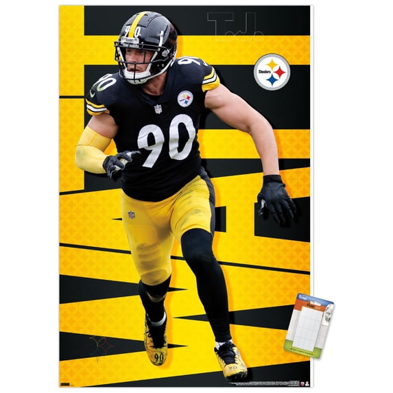 NFL Pittsburgh Steelers - T.J. Watt 21 Wall Poster, 22.375" x 34"