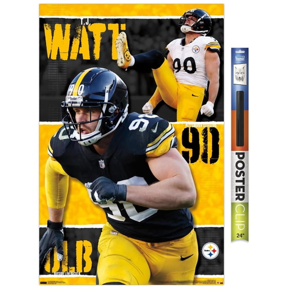 NFL Pittsburgh Steelers - T.J. Watt 24 Wall Poster, 22.375" x 34"