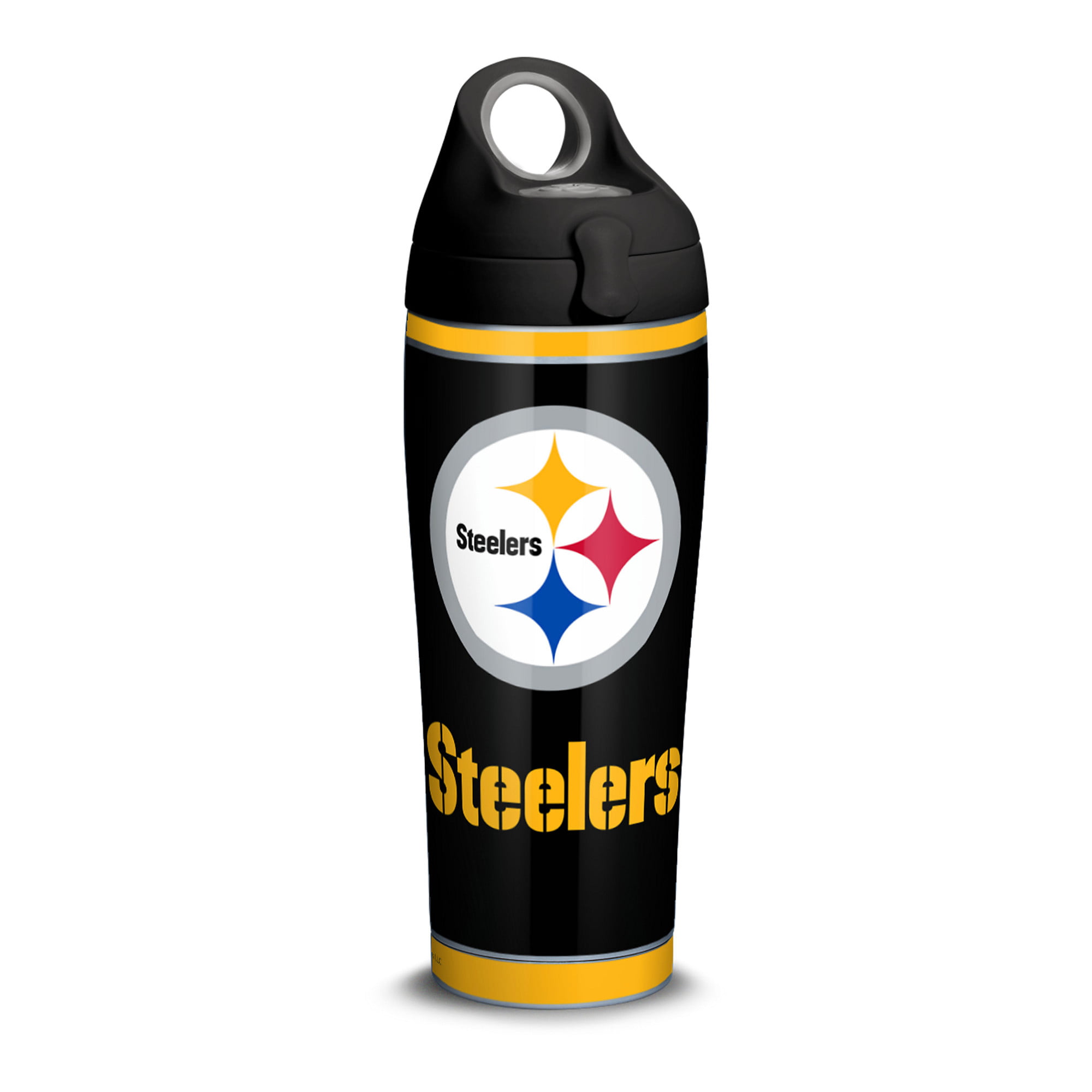NFL Pittsburgh Steelers All Over 24 oz Water Bottle with lid 