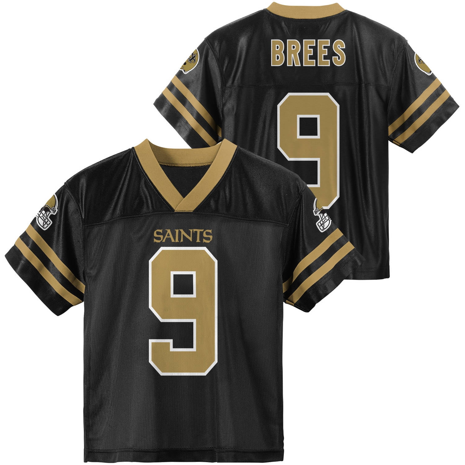 NFL, Player: D Brees, New Orleans Saints, YOUTH Player Jersey, Size 4(XS) -  18(XXL), Team Color with Number 