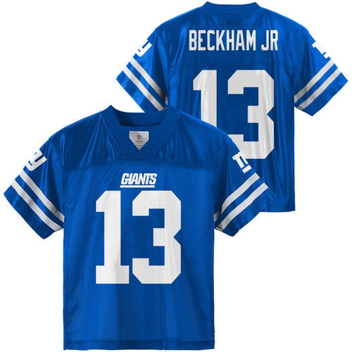 NFL, Player: O Beckham JR, NY Giants, YOUTH Player Jersey, Size 4(XS) -  18(XXL), Team Color with Number 
