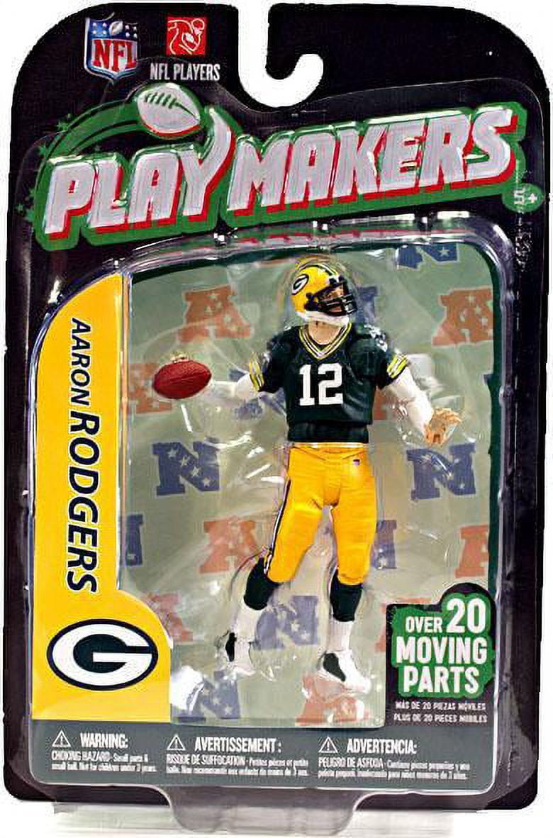 Aaron Rodgers Action Figure Retro Old Scool Uniform NFL Acme Packers 