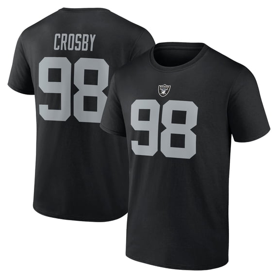 NFL Maxx Crosby Las Vegas Raiders Mens Name & Number Short Sleeve Tee