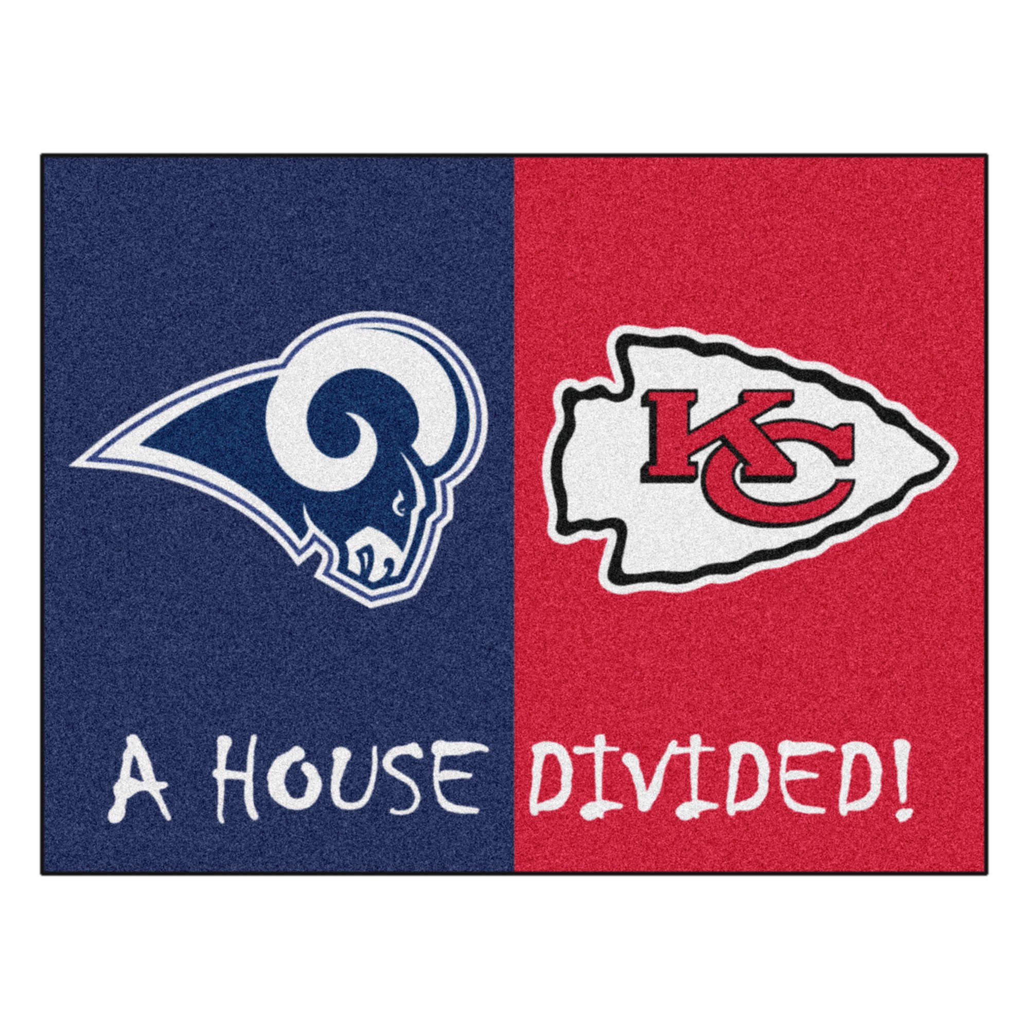 FANMATS NFL House Divided Mat - Steelers / Eagles