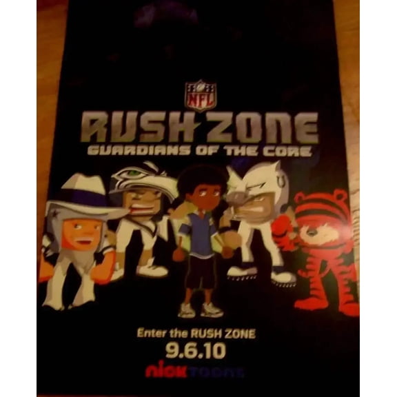 NFL Rush Zone 2010 SDCC 11x17 Nick Toons poster