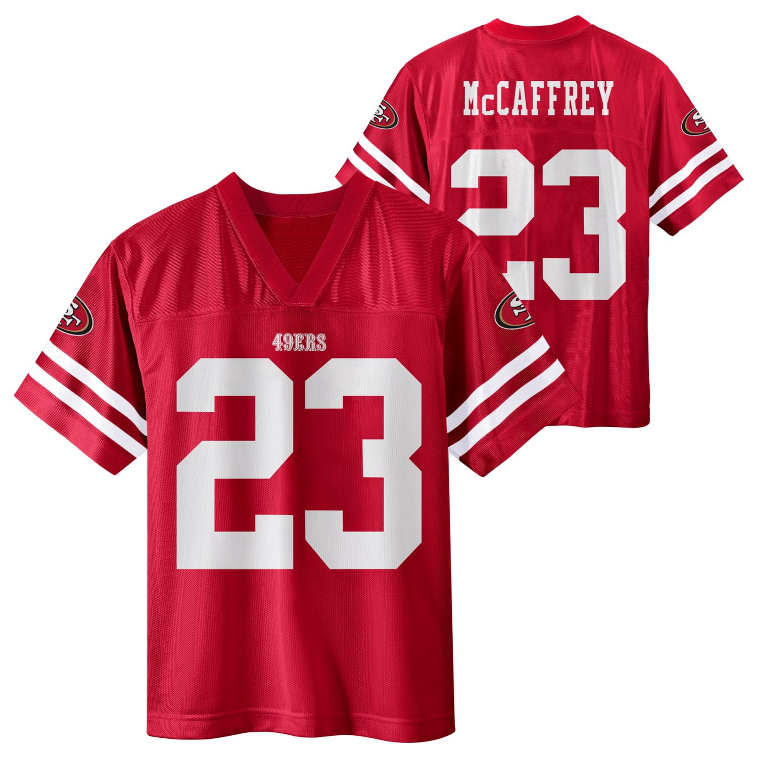 NFL SAN FRANCISCO 49ERS Boys Jersey Game Day Fan Apparel -Mccaffrey