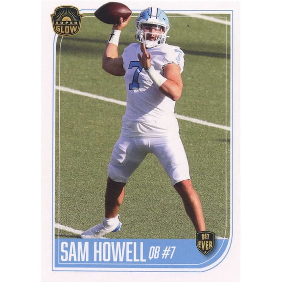 NFL Sam Howell 1st Ever Glow Base Rookie Trading Card