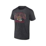 NFL San Francisco 49Ers Men's Cotton Charcoal Heather Short Sleeve T-Shirt