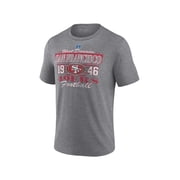 NFL San Francisco 49Ers Mens Synthetic Gray Heather Short Sleeve T-Shirt