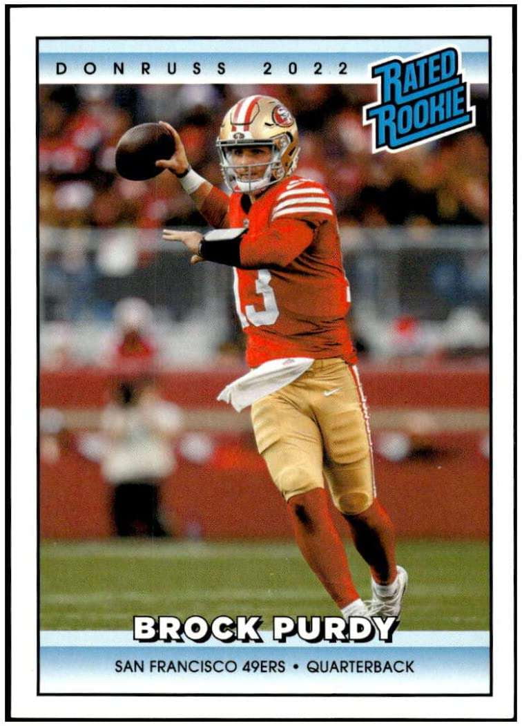 NFL San Francisco 49ers 2022 Instant Donruss Rated Rookies Retro Football Brock Purdy 1 of 4094 Trading Card #44 (Panini)