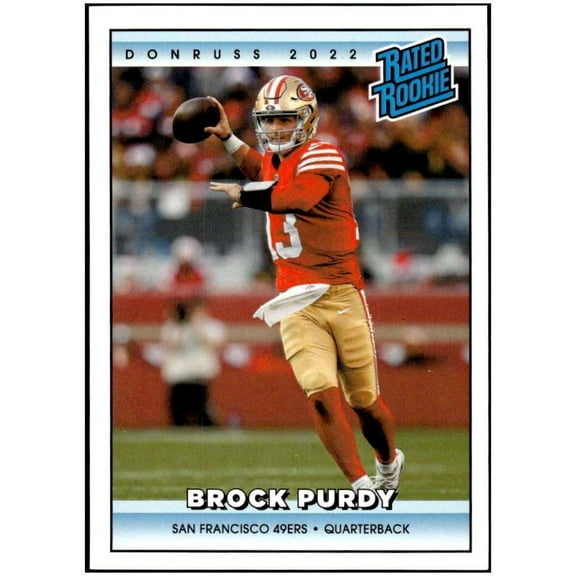 NFL San Francisco 49ers 2022 Instant Donruss Rated Rookies Retro Football Brock Purdy 1 of 4094 Trading Card #44 (Panini)