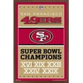 thumbnail image 1 of NFL San Francisco 49ers - Champions 13 Wall Poster, 14.725" x 22.375", Framed, 1 of 3