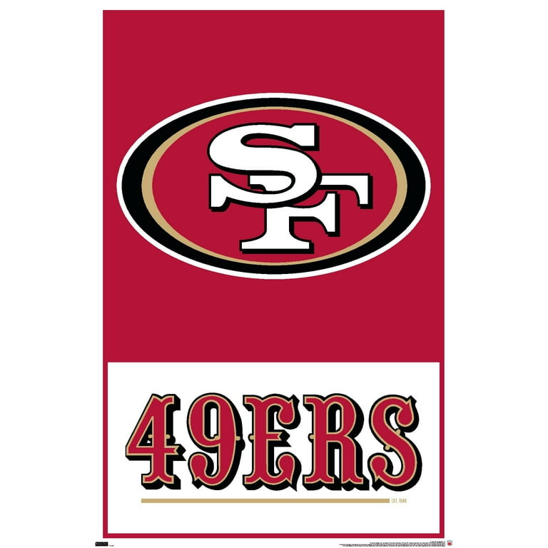 NFL San Francisco 49ers Logo 21 Wall Poster, x 34