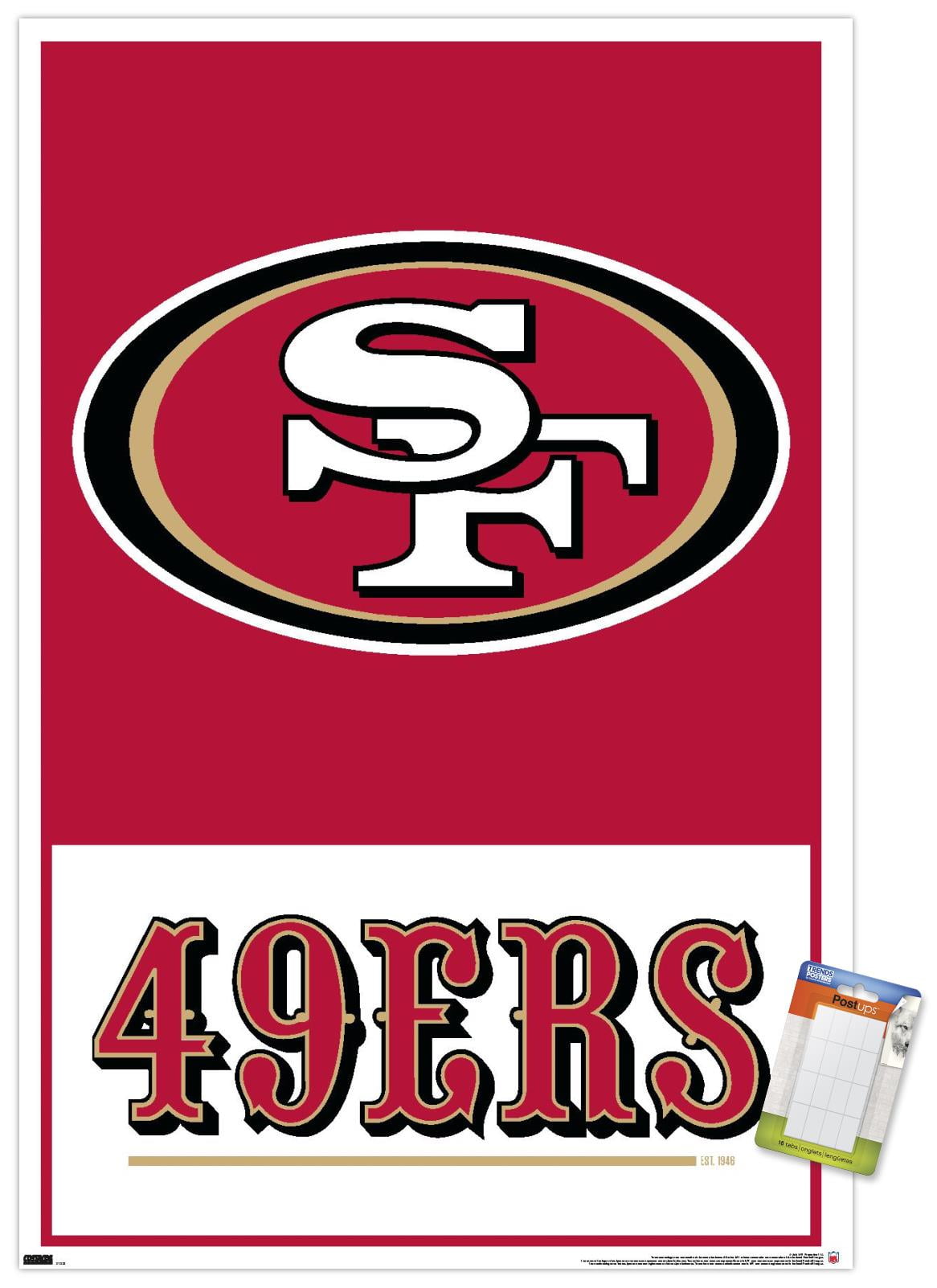 NFL San Francisco 49ers - Logo 21 Wall Poster, 22.375' x 34