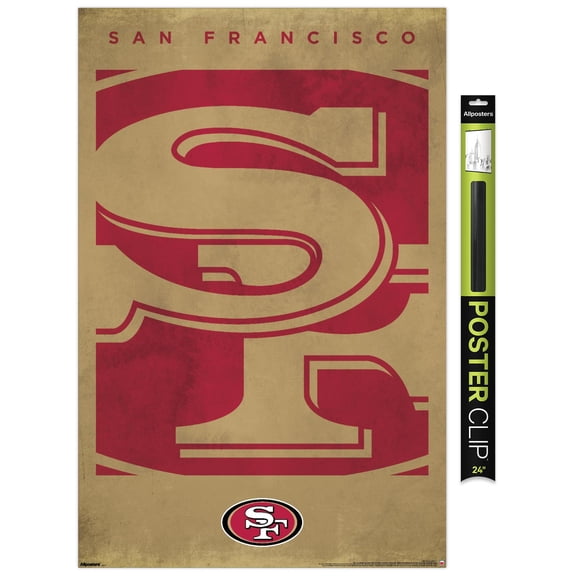 NFL San Francisco 49ers - Logo 25 Wall Poster, 22.375" x 34"