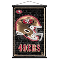thumbnail image 1 of NFL San Francisco 49ers - Neon Helmet 23 Wall Poster with Magnetic Frame, 22.375" x 34", 1 of 10