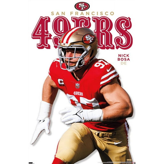 NFL San Francisco 49ers - Nick Bosa Feature Series 23 Wall Poster, 22.375" x 34"