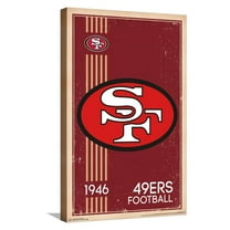 NFL San Francisco 49ers - Retro Logo 14 Canvas Wall Poster, 14.725" x 22.375"