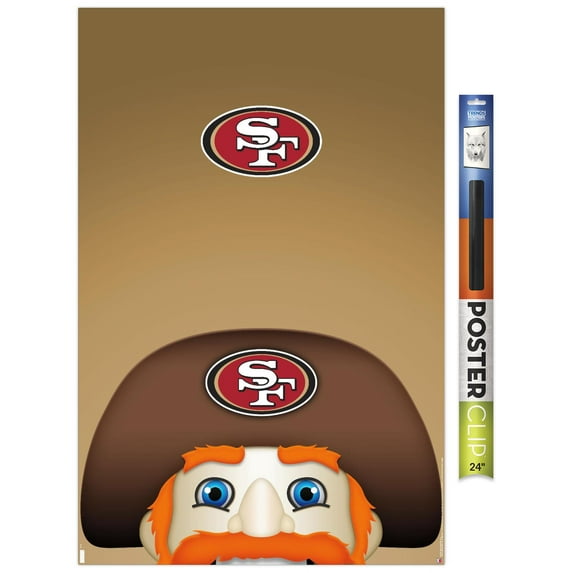NFL San Francisco 49ers - S. Preston Mascot Sourdough Sam 20 Wall Poster, 22.375" x 34"