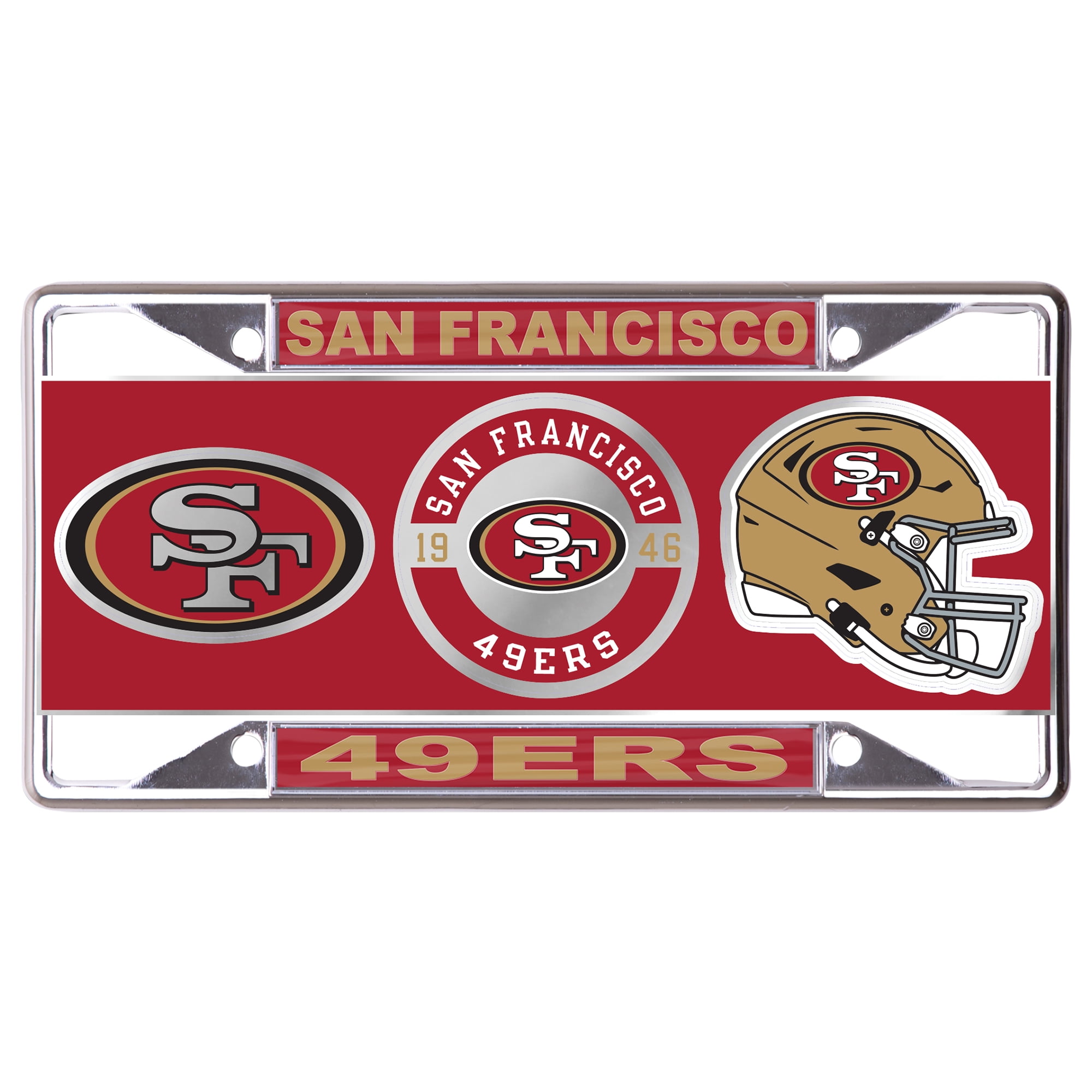 Niners Vinyl 49ers Flag San Francisco 49ers Logo Vinyl Decal Sticker - Choose Your ...
