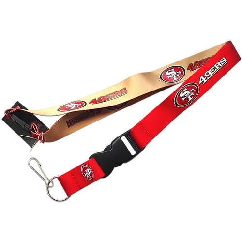 NFL San Francisco 49ers Team Logo Reversible Lanyard Keychain - Walmart.com