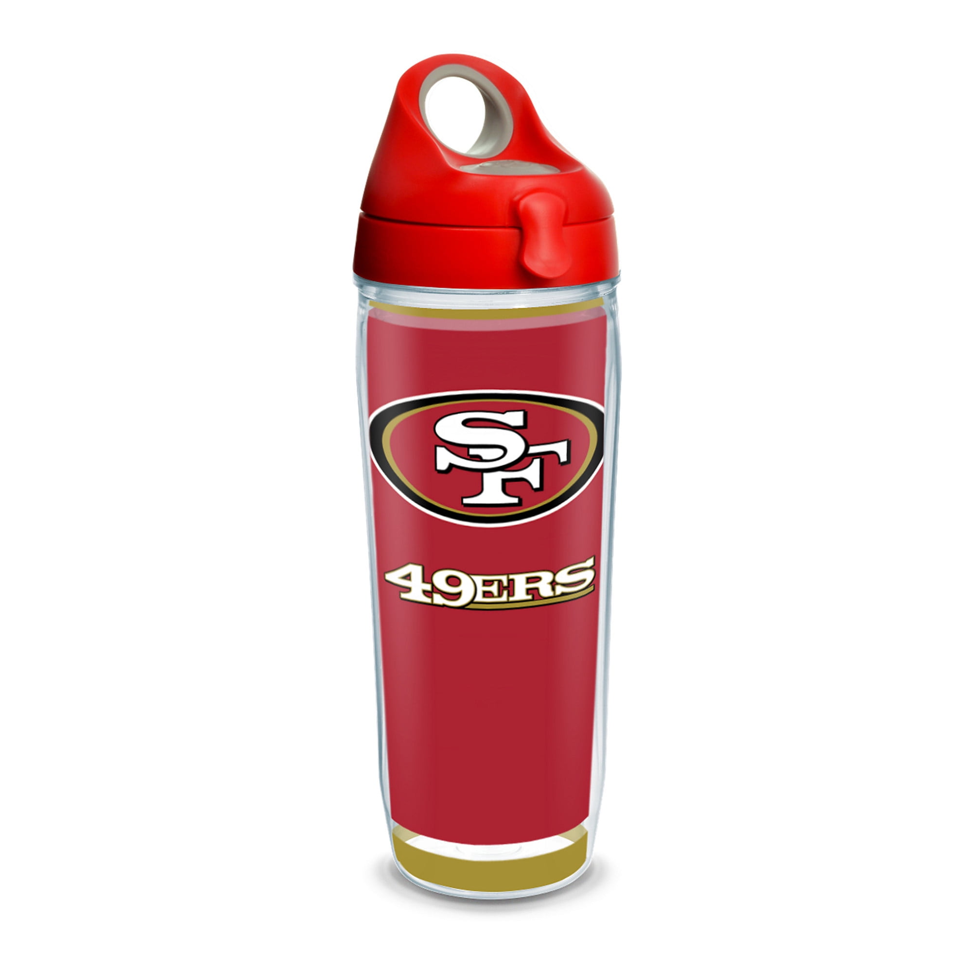 NFL San Francisco 49ers Touchdown 24 oz Water Bottle with lid