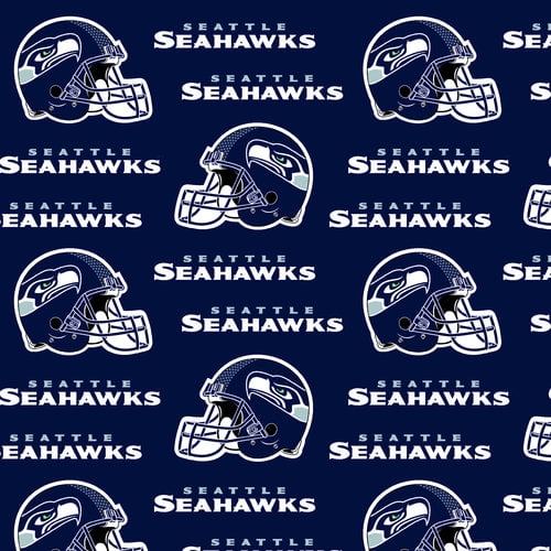 NFL Seattle Seahawks 58" 100 Cotton Sports Logo Craft Fabric By the