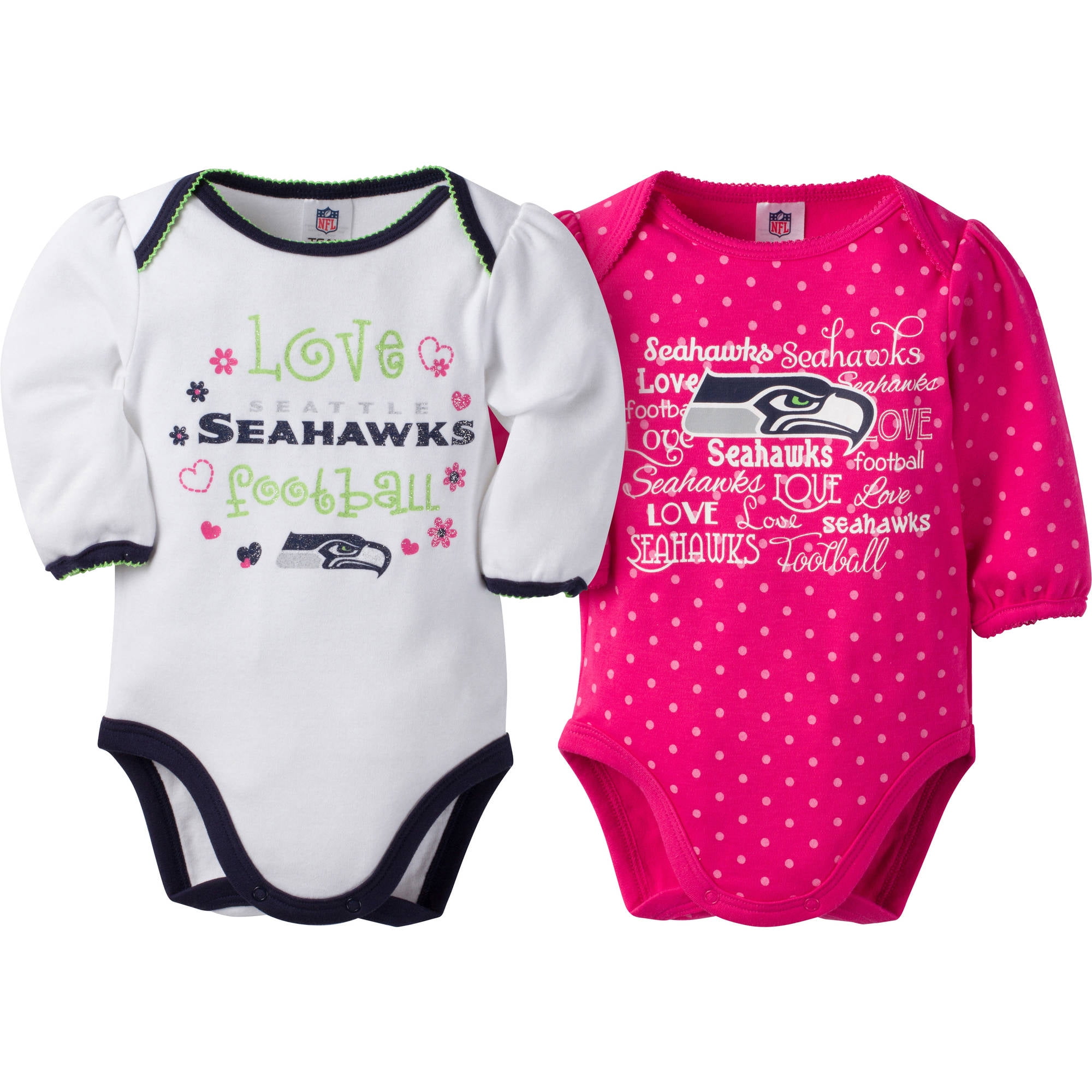 NFL Baby Boys Seahawks Jersey Bodysuit - 3-6mo